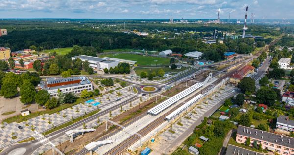 Widok na ulicę Stanisława Szymaszka z lotu ptaka